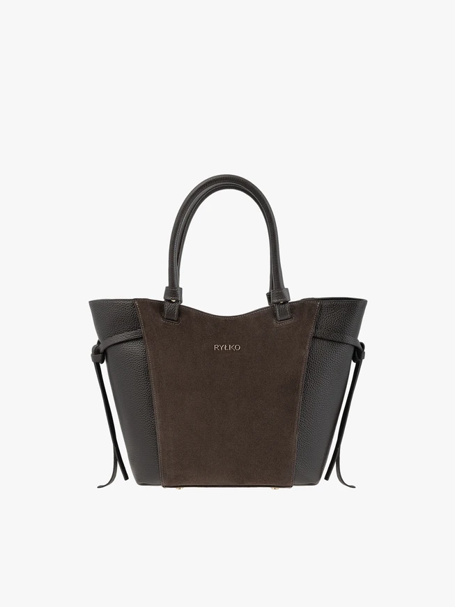 Braune mittelgroße Handtasche