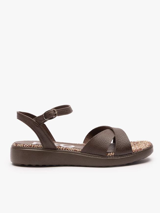 Dunkelbraune Sandalen