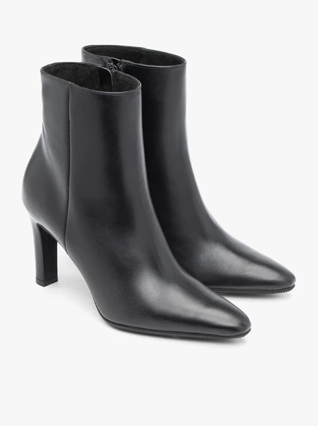 Schwarze Stöckelschuhe aus Leder