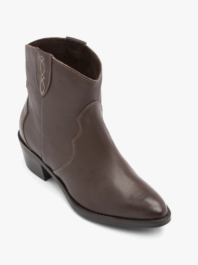 Brown cowboy boots