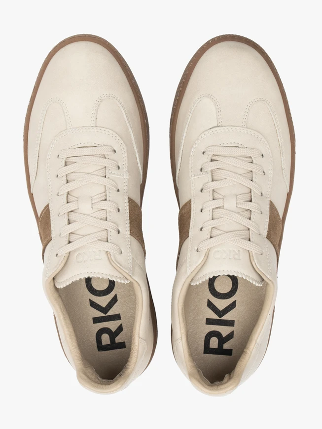 Sportliche Halbschuhe in Creme und Beige