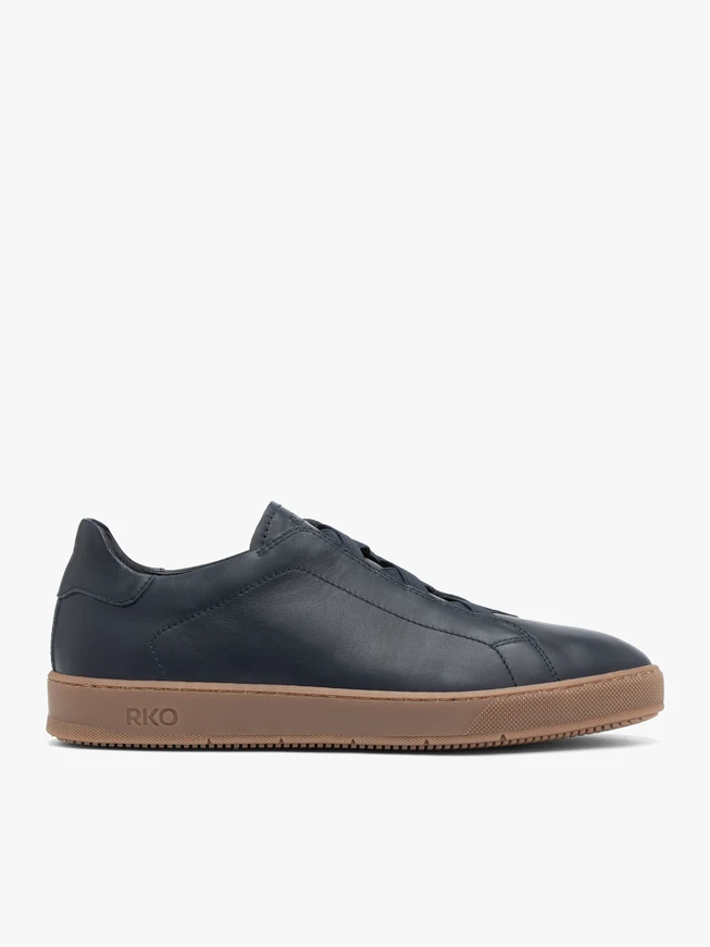 Navy Blue Lace-Up Sport Shoes