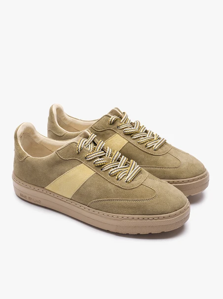 Olive suede women’s sneakers RKO