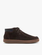 Dark brown sports sneakers