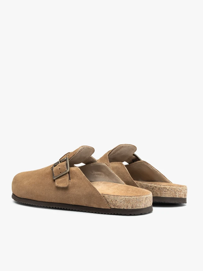 Beige Mule slides