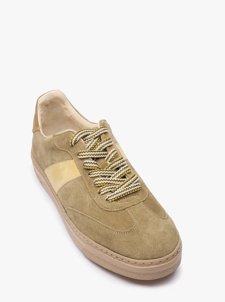 Olive suede women’s sneakers RKO
