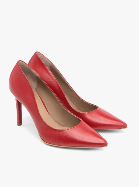 Rote Stiletto-Pumps