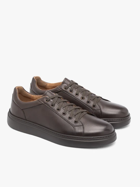 Dark brown sports half shoes