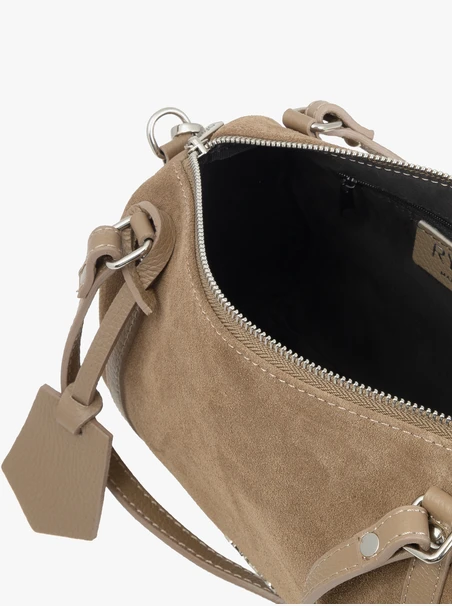 Beige mittelgroße Handtasche