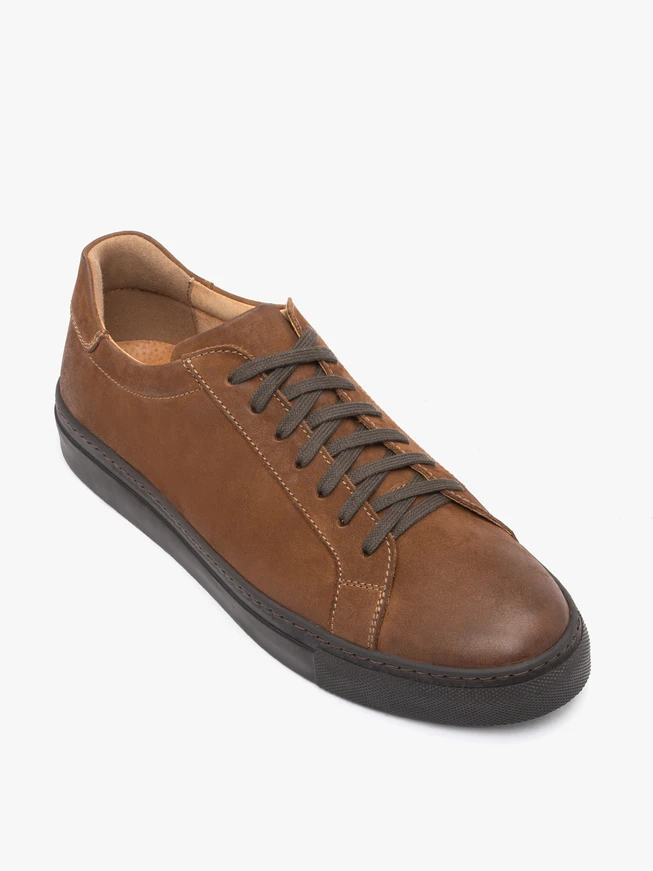 Brown sports half shoes