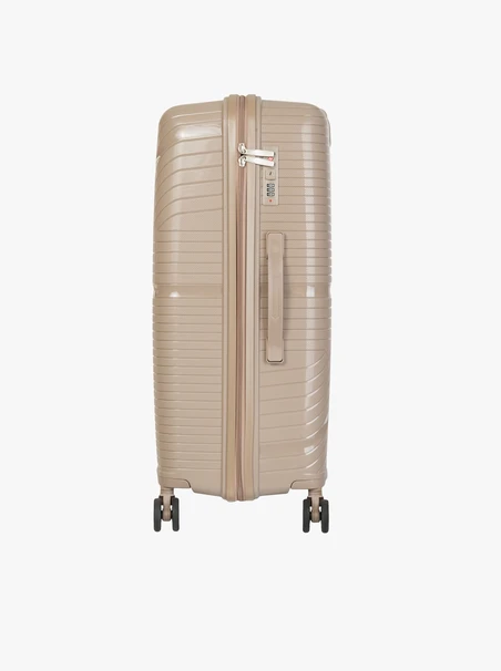 Hard Suitcase L Beige 100L