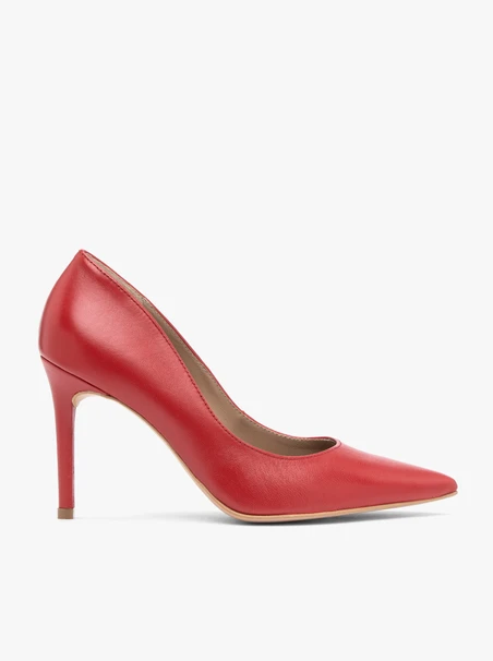 Rote Stiletto-Pumps