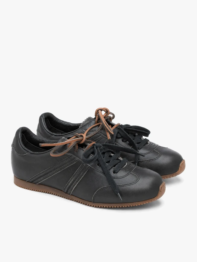Black, shaded athletic shoes