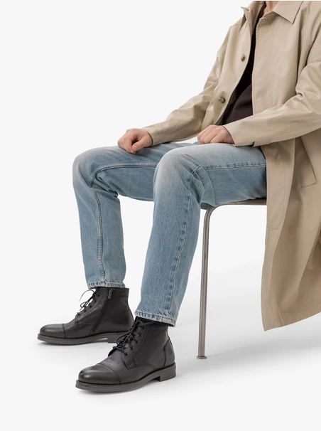 Dark brown insulated boots