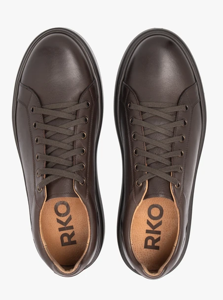 Dark brown sports half shoes