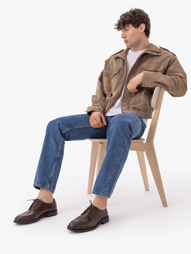 Braune formelle Halbschuhe der Spitzenklasse