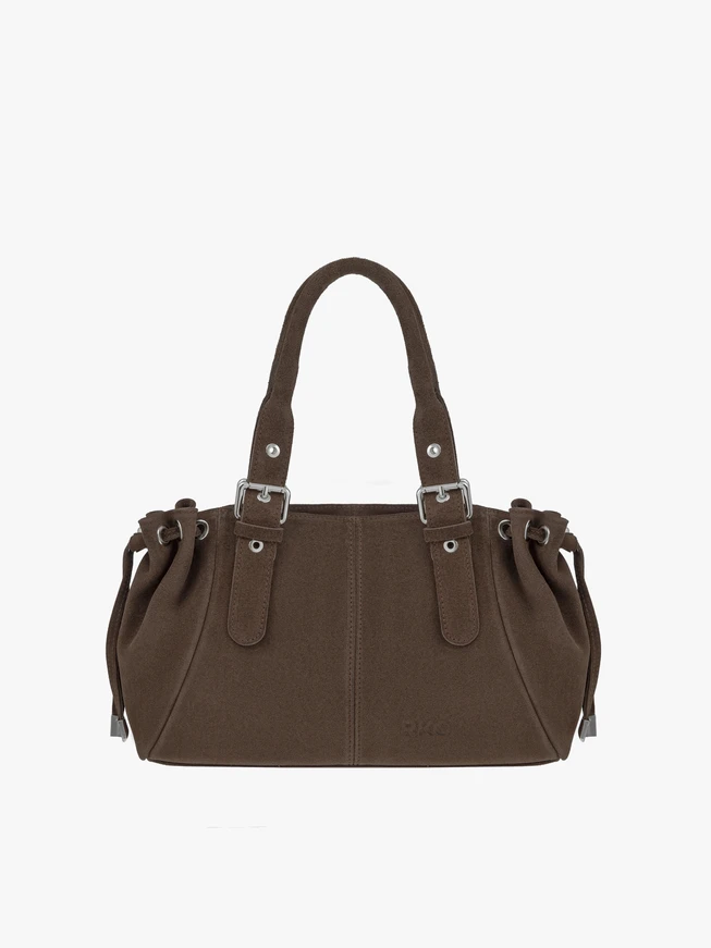 Braune mittelgroße Handtasche