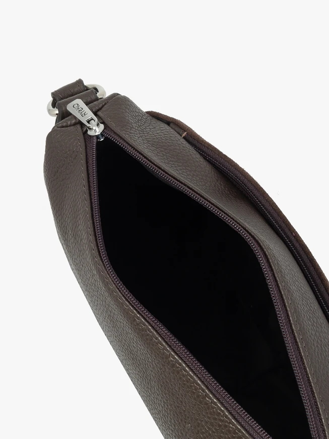 Dark brown handbag