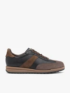 Black and brown sports half shoes