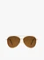 Unisex Aviator Sunglasses with Brown Lenses