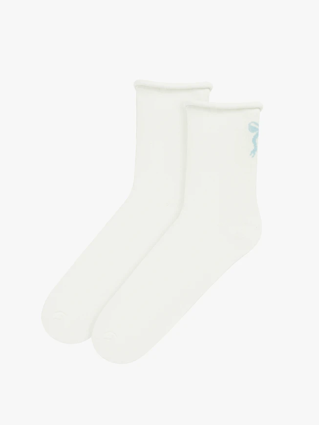 White cotton socks