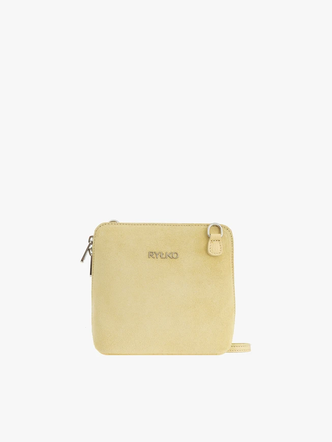 Yellow Ryłko Leather Small Zip Bag