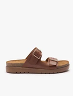 Braune Flip-Flops mit zwei Riemen