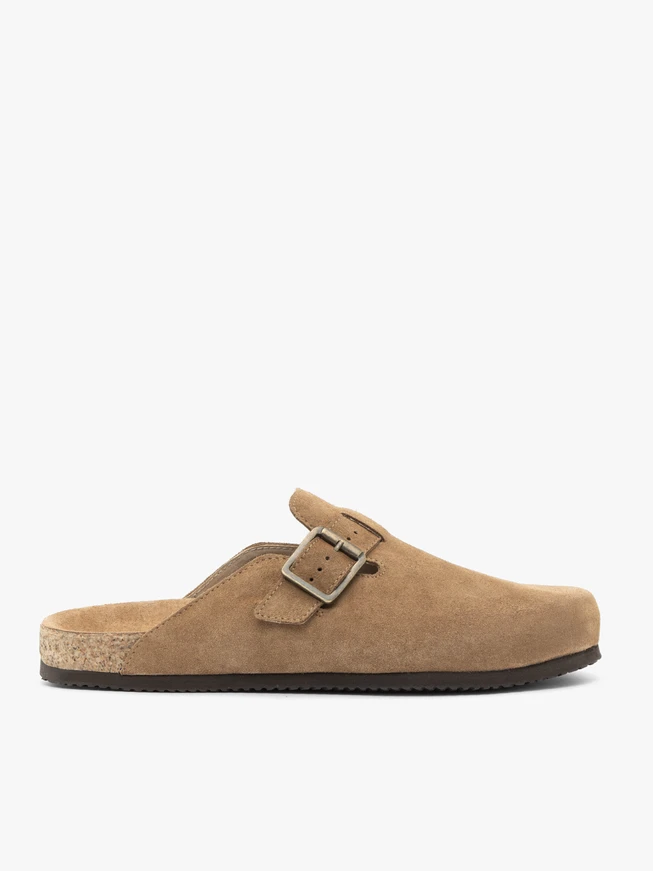 Beige Mule slides