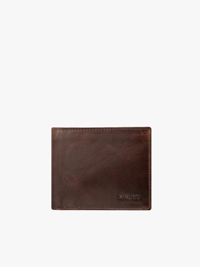 Portemonnaie aus braunem Leder