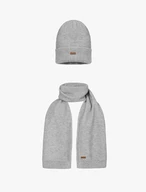 Women's Hat and Scarf Set Gray