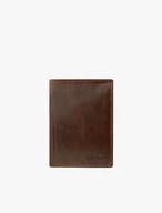 Portemonnaie aus braunem Leder