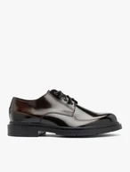 Schwarz lackierte Halbschuhe