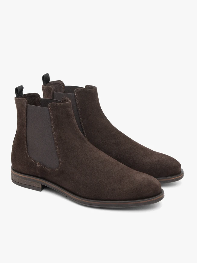 Brown velour slippers