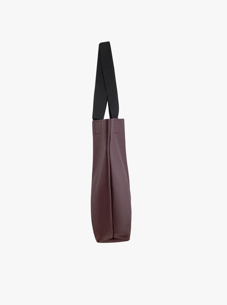Large burgundy shopper bag