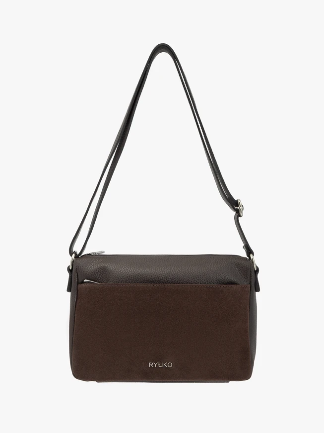 Dark brown handbag