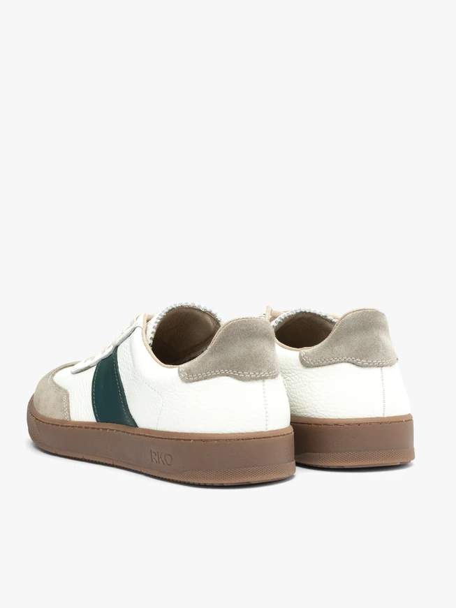 Cremefarbene sportliche Halbschuhe