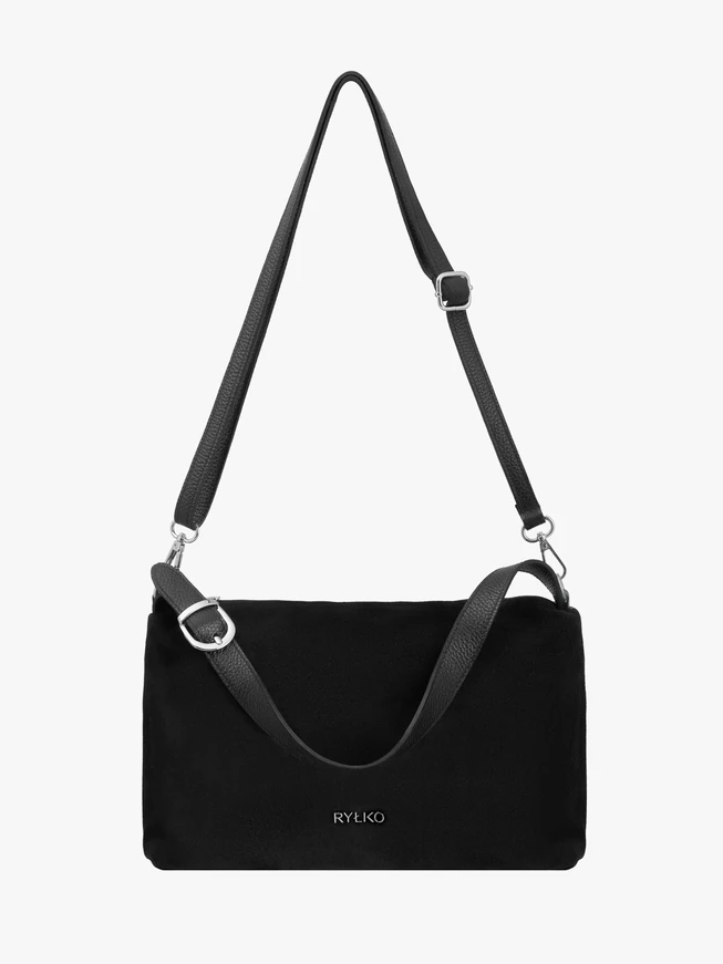 Black medium-sized handbag