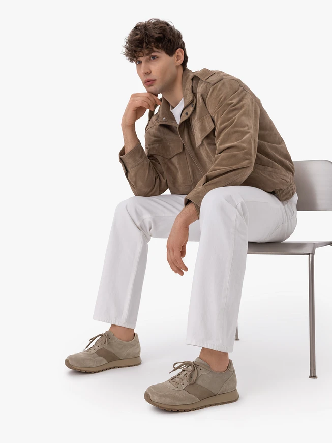 Olive Lace-Up Men’s Shoes