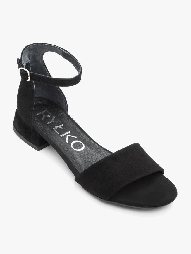 Schwarze Schnallen-Sandalen