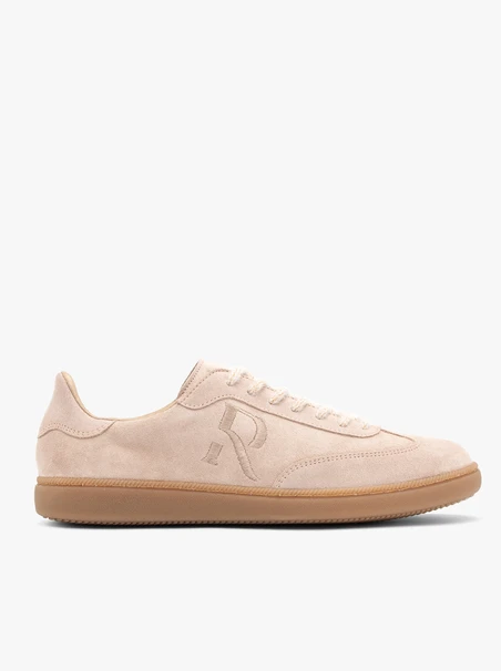 Beige Women's Lace-Up Sneakers