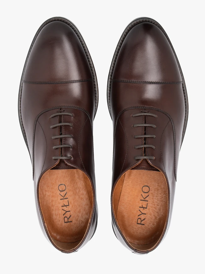 Braune formelle Halbschuhe der Spitzenklasse