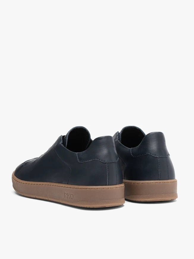 Navy Blue Lace-Up Sport Shoes