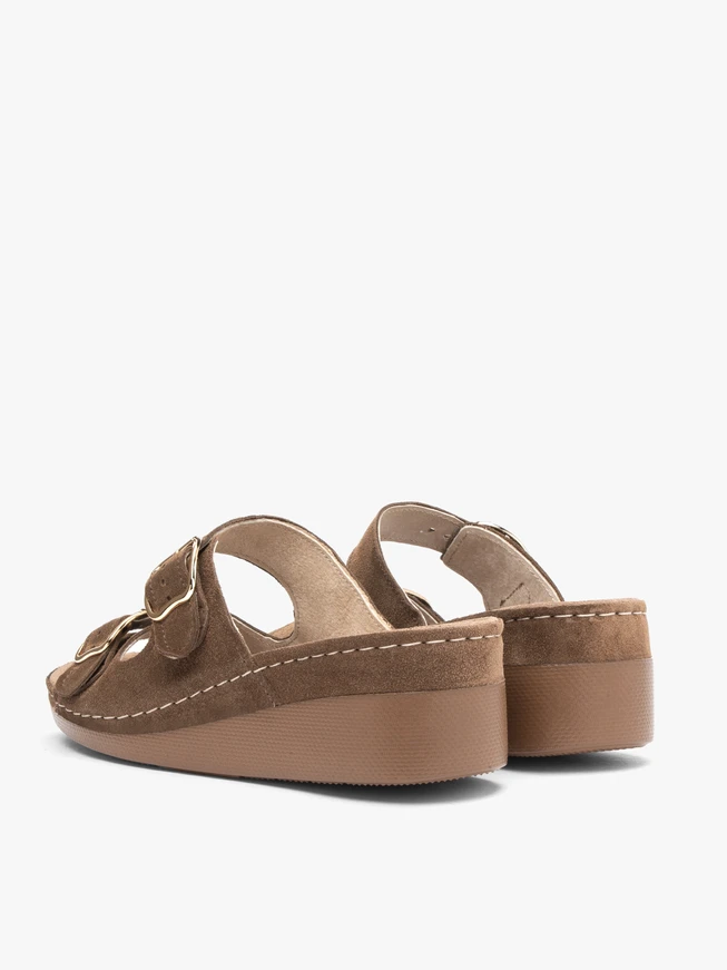 Brown Wedge Sandals