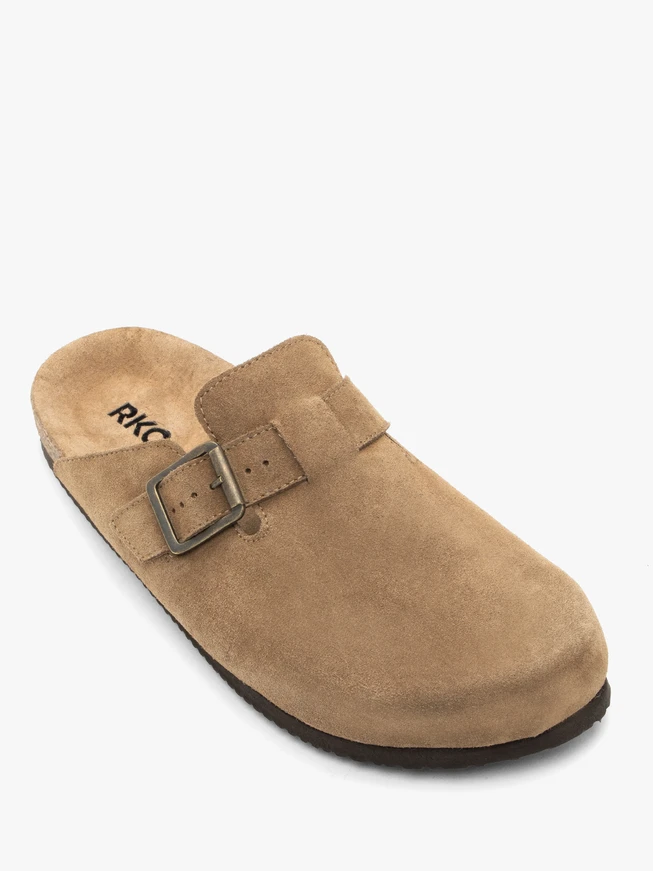 Beige Mule slides