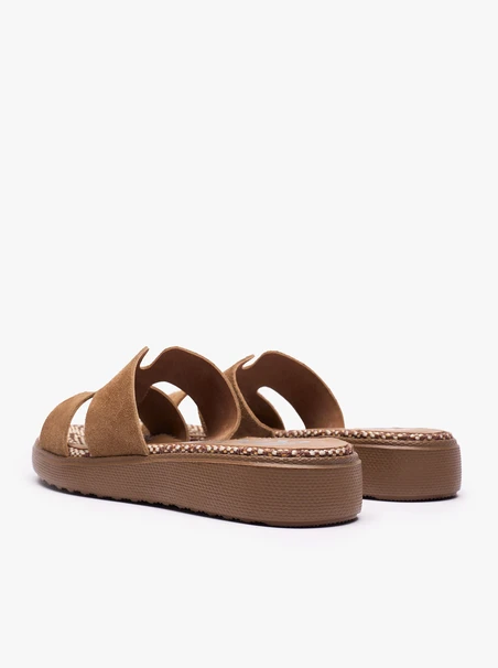 Dark Beige Women's Slides
