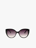 Women's Black Cat-Eye Sunglasses with Gradient Lenses