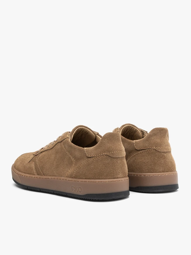 Beige Sporthalbschuhe