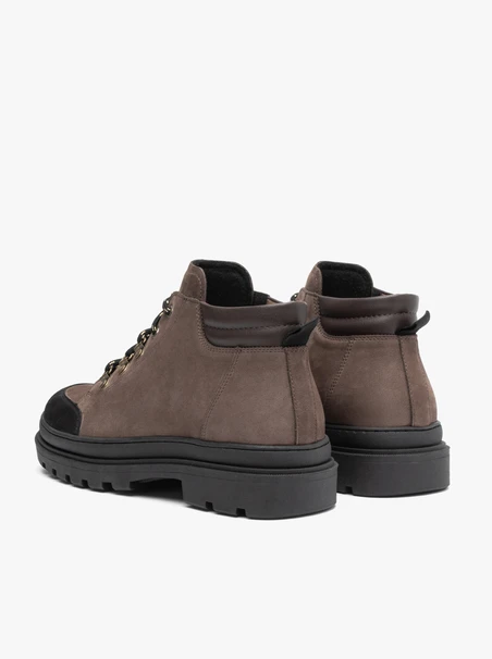 Grey-black trekking style boots