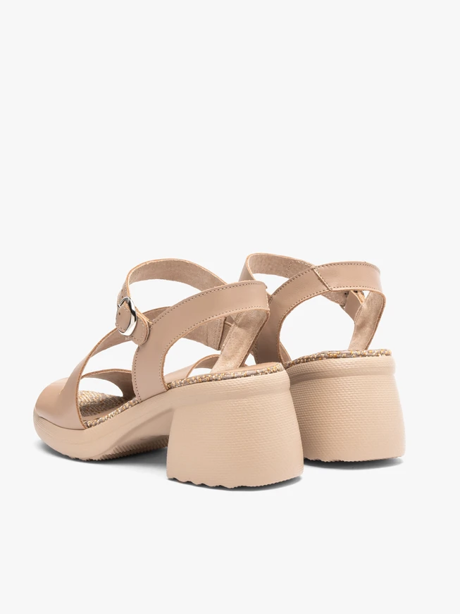 Beige Sandals with Platform