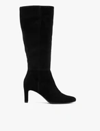 Schwarze Stiefel mit breitem Schaft